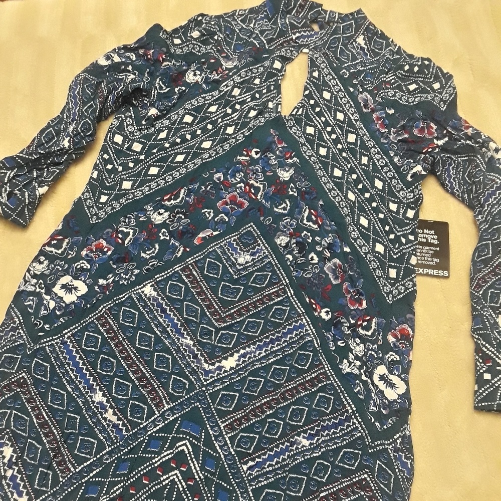 Express colorful design dress